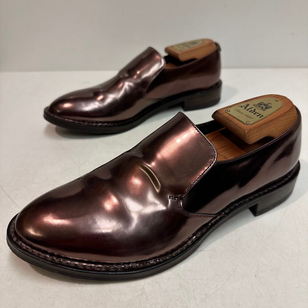 WORN ONCE Bruno Cucinelli Patent Leather Loafer Bronze Made in Italy 40 M 7 W 10 - Picture 7 of 10